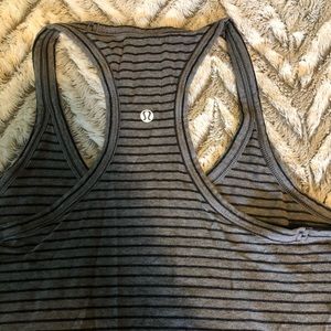 Women’s Lululemon Striped Racer Back Tank Top
